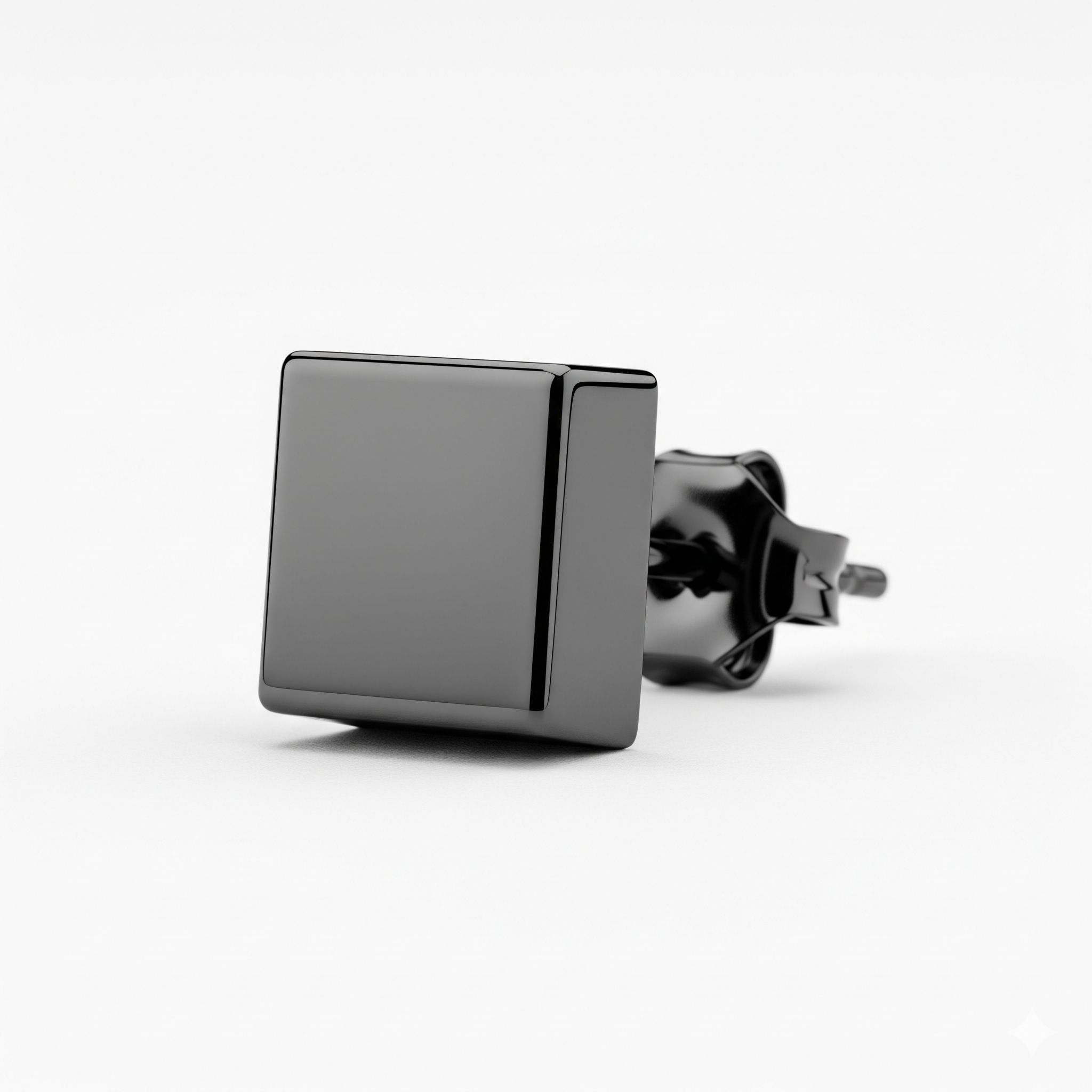 The Black Cube Stud